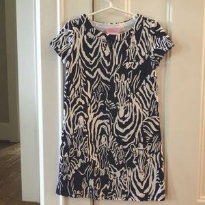 Lilly Pulitzer knit zebra dress size M 6/7